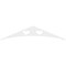 Ekena Millwork Pitch Winston Architectural Grade PVC Gable Pediment, 72"W x 15"H x 1"P (5/12) GPP072X015X100WIN - alternate 5